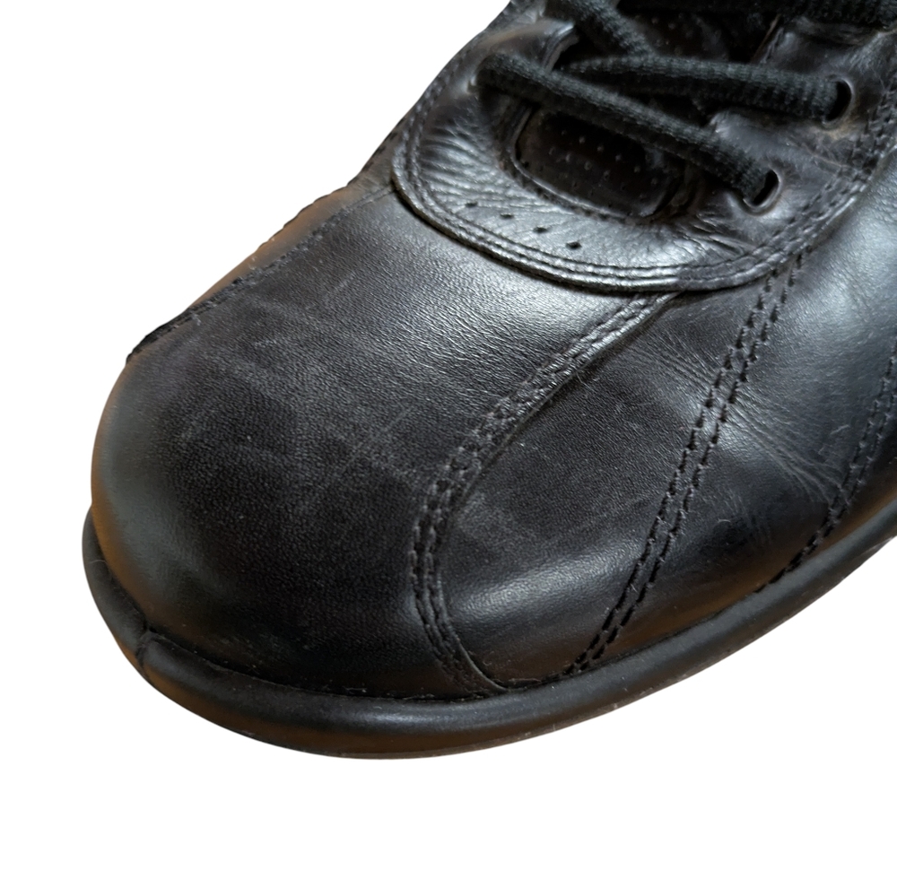 Ecco Black Leather Golf Shoes Mens Size 46 - Picture 3 of 10